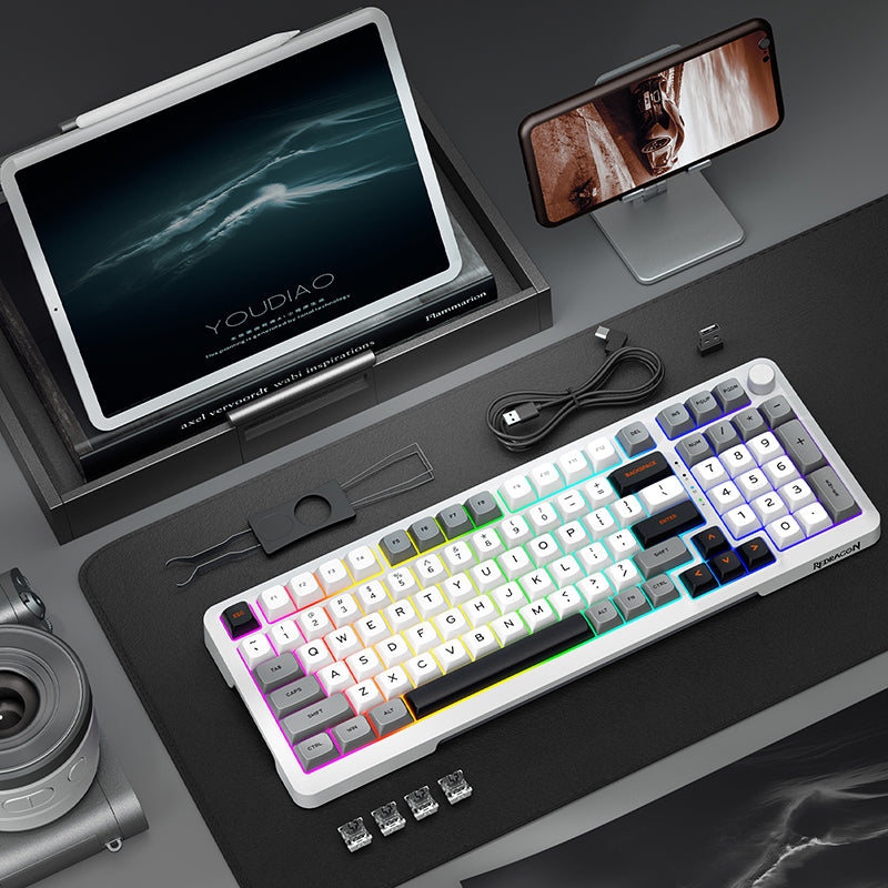 Redragon K688 Mechanical Creamy Keyboard - Thumbnail 3