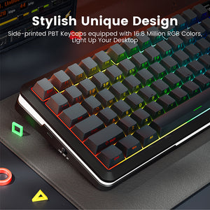 Redragon K708 Series Tri-Mode Mechanical Keyboard with Screen
