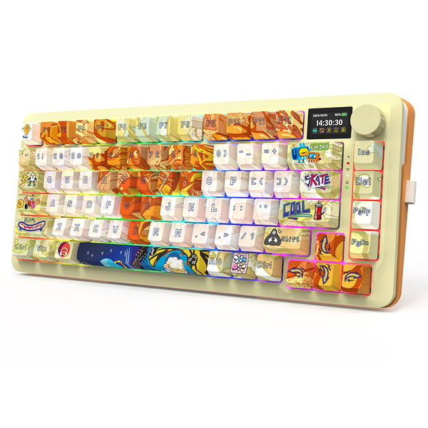 Redragon K708 Pro Tri-Mode Mechanical Keyboard with Screen