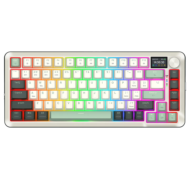 Redragon K708 Pro Tri-Mode Mechanical Keyboard with Screen
