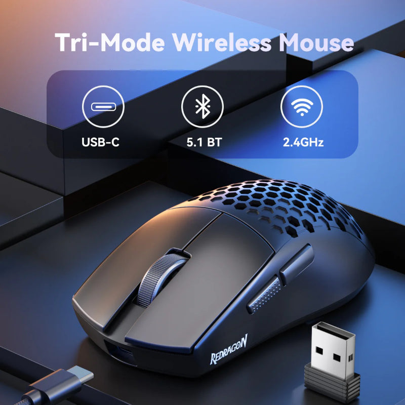 Redragon M725-LIT Tri-mode Gaming Mouse Lightweight
