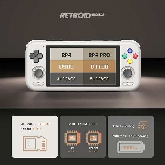 Retroid Pocket 4 Pro Spielekonsole mit Touchscreen