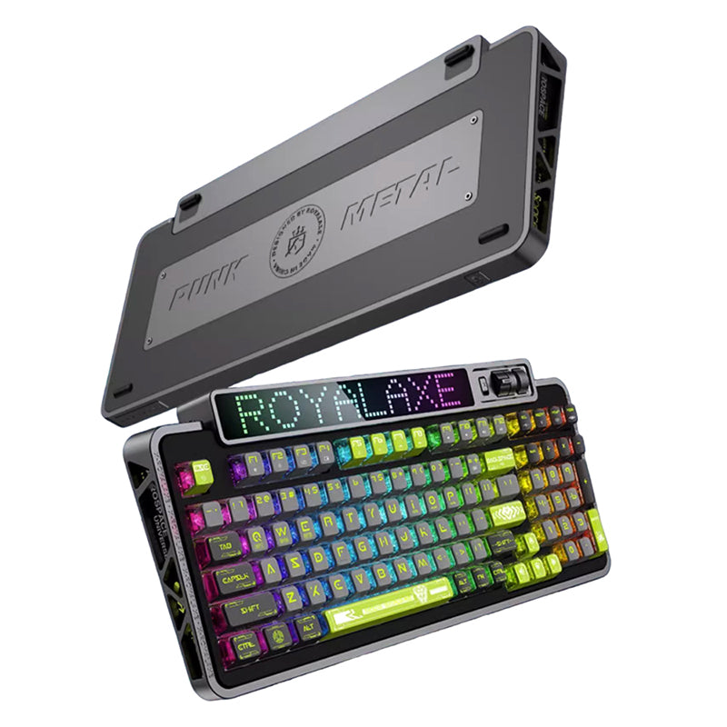 Royalaxe XL98 mechanische Tastatur mit LED-Anzeige