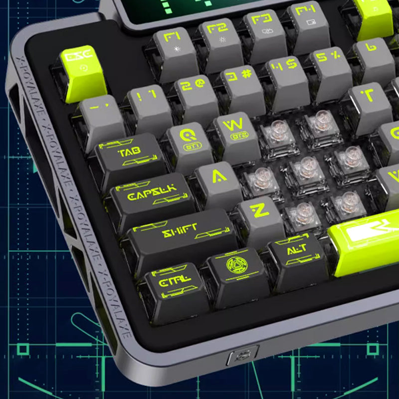 Royalaxe XL98 Mechanical Keyboard with LED Display - WhatGeek
