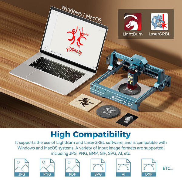 SCULPFUN C1 3W Mini Laser Engraver Portable Beginner-Friendly
