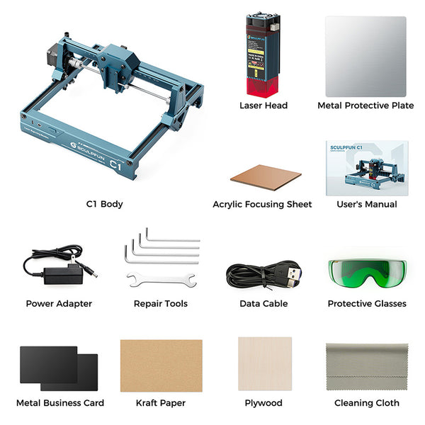SCULPFUN C1 3W Mini Laser Engraver Portable Beginner-Friendly