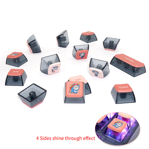 SKYLOONG GK7 Pudding PBT ASA Profile Keycap Set 126 Keys
