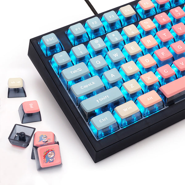 SKYLOONG GK7 Pudding PBT ASA Profile Keycap Set 126 Keys