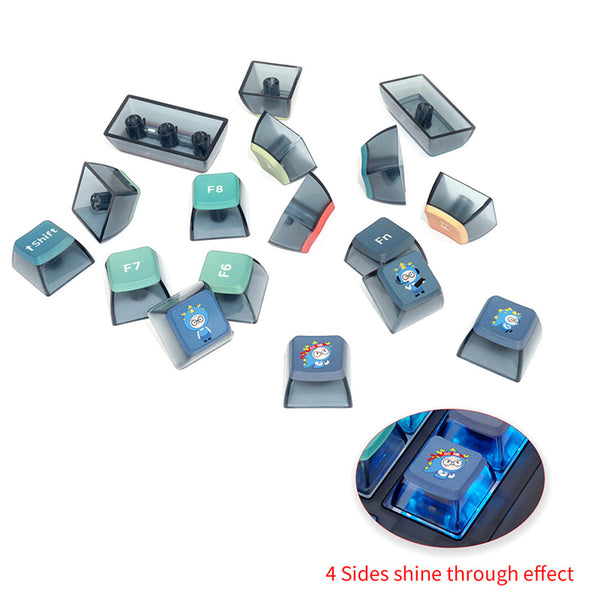 SKYLOONG GK7 Pudding PBT ASA Profile Keycap Set 126 Keys