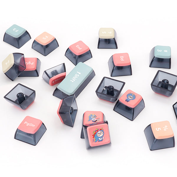 SKYLOONG GK7 Pudding PBT ASA Profile Keycap Set 126 Keys