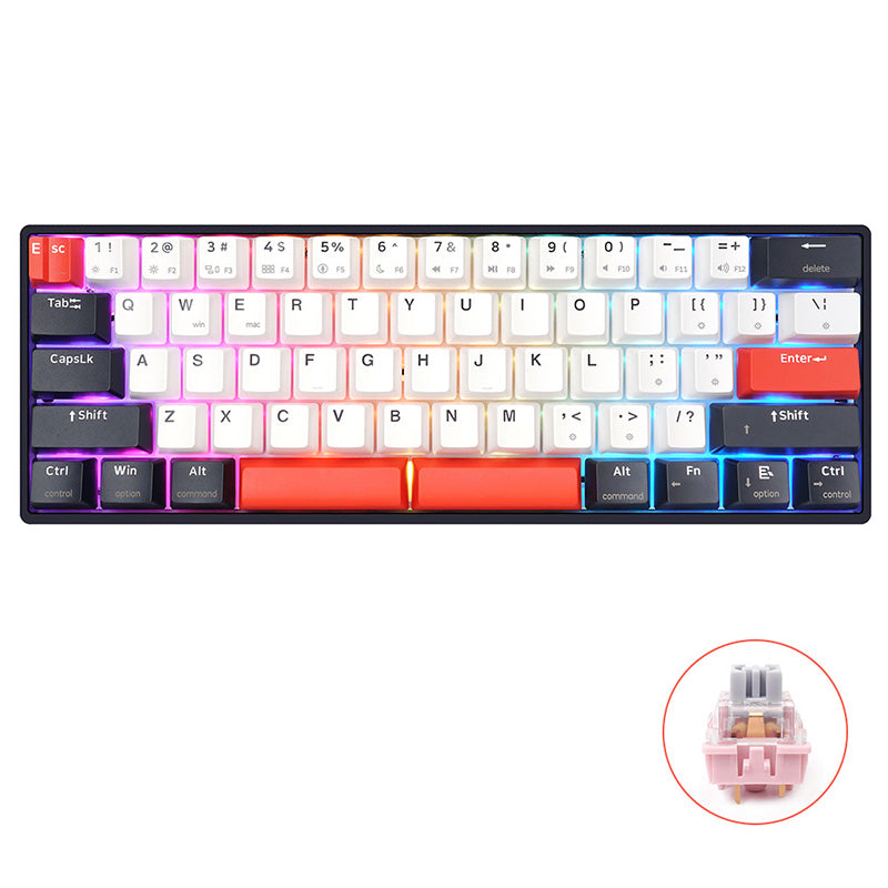 SKYLOONG GK61 QMK/VIA Wireless Mechanical Keyboard - Thumbnail 5
