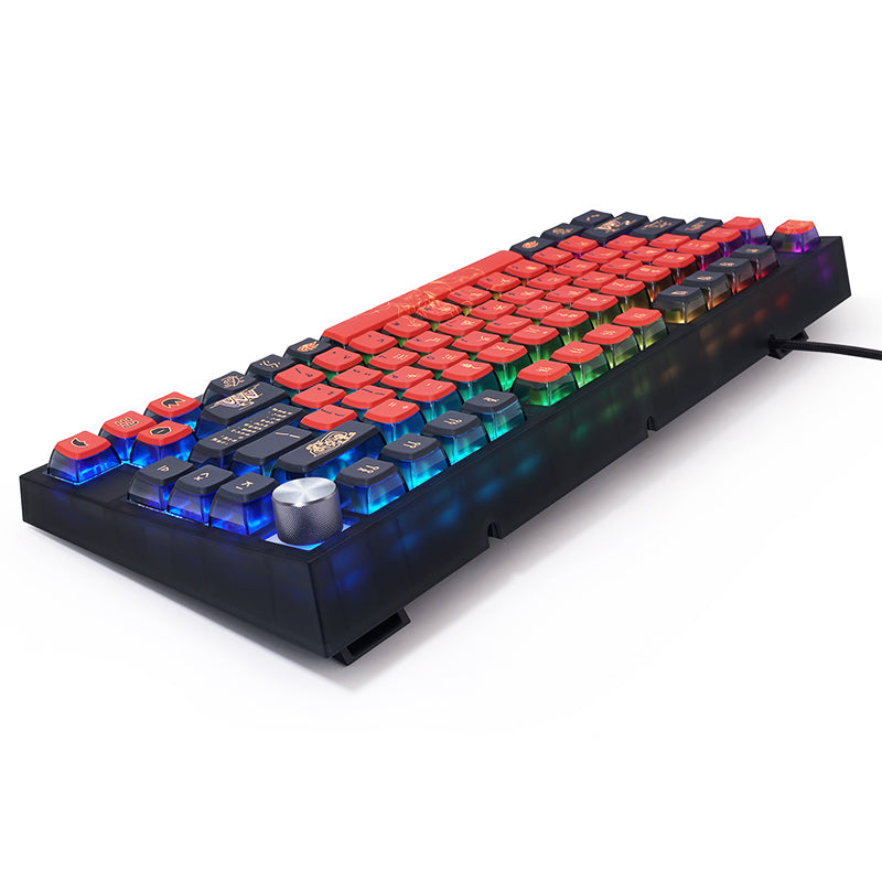 SKYLOONG GK7 Nine-Tailed Fox Pudding PBT ASA Profile Keycap Set - Thumbnail 3