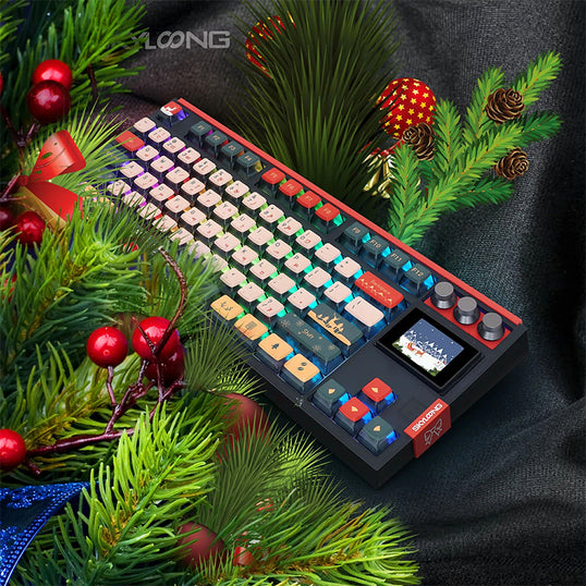 SKYLOONG GK87Pro Weihnachts-Tastatur-Kombination, Weihnachtsgeschenk
