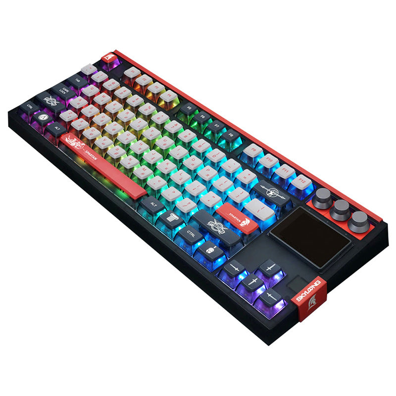 SKYLOONG_GK87_Pro_Spartan_Wireless_Mechanical_Keyboard_with_TFT_Screen_Spartan