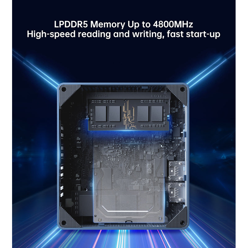 T-bao N100 Mini PC 12th Gen Intel Alder Lake 16GB DDR5 512GB SSD EU