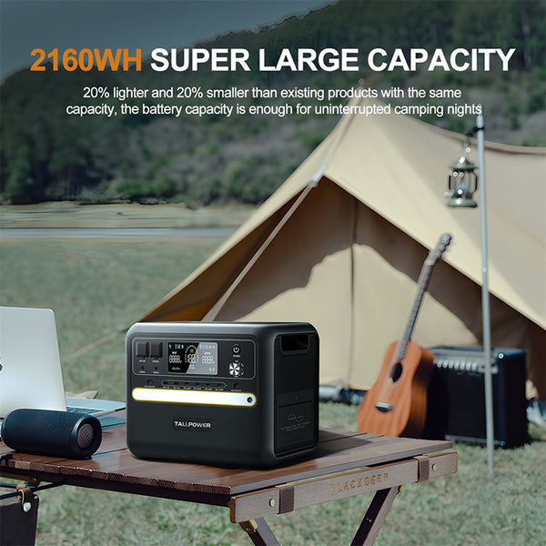 TALLPOWER V2400 Portable Power Station 2400W 2160Wh