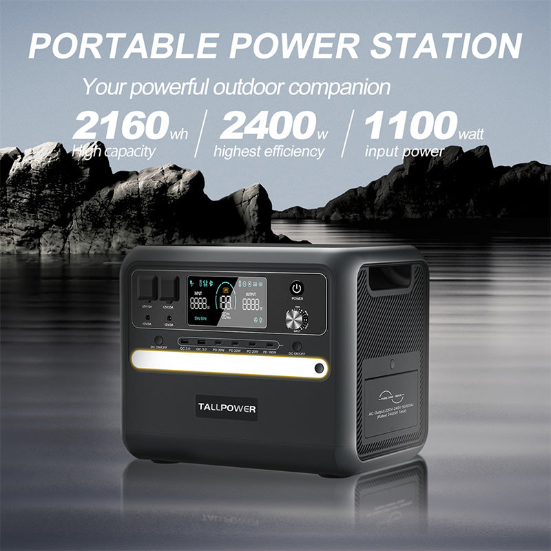 TALLPOWER V2400 Portable Power Station 2400W 2160Wh - WhatGeek