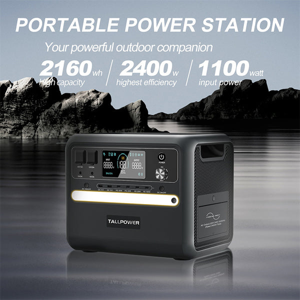 TALLPOWER V2400 Portable Power Station 2400W 2160Wh