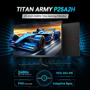 TITAN ARMY P25A2H 25 Zoll VA FHD 240Hz Gaming-Monitor