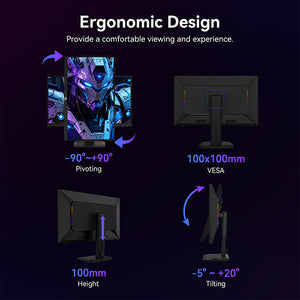 TITAN ARMY P2712V 4K Gaming Monitor 27-Inch