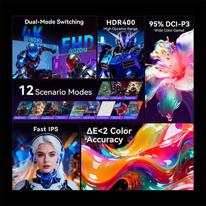 TITAN ARMY P2712V 4K Gaming Monitor 27-Inch