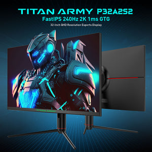 TITAN ARMY P32A2S2 Gaming Monitor With IPS QHD 240Hz