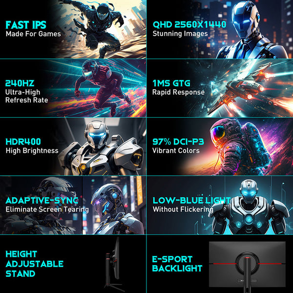 TITAN ARMY P32A2S2 Gaming Monitor With IPS QHD 240Hz