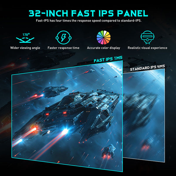 TITAN ARMY P32A2S2 Gaming Monitor With IPS QHD 240Hz