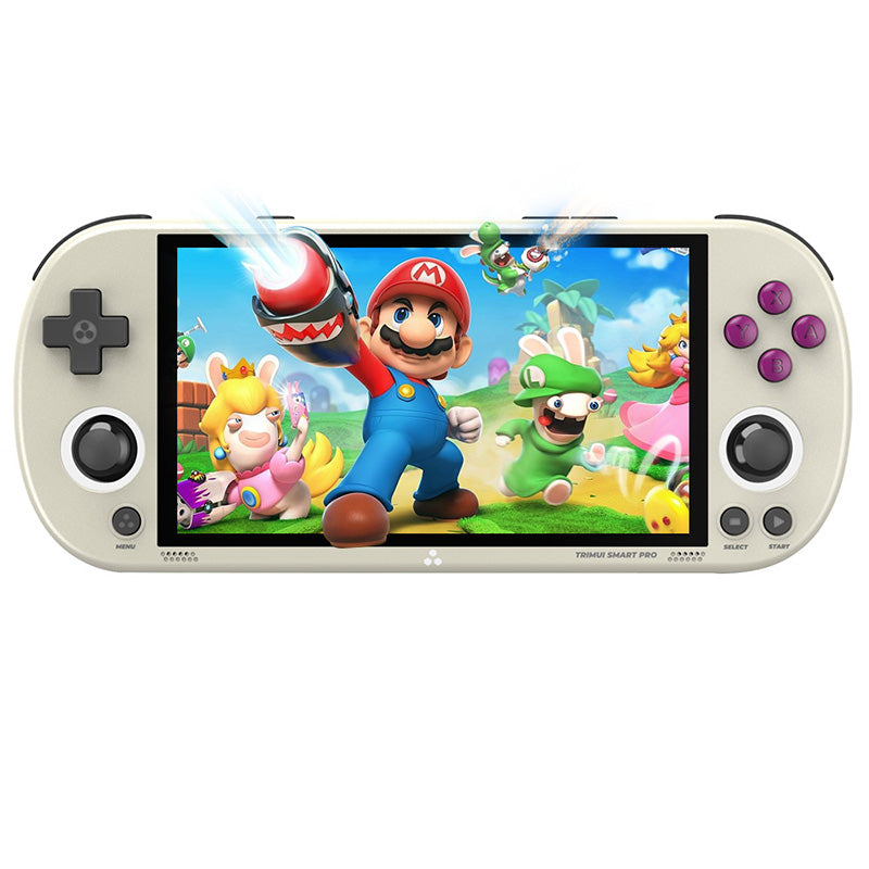 Trimui Smart Pro 4.9 inch Handheld Game Console Linux Systeem A133P Processor 128G SD-kaart Ondersteuning WiFi Multiplayer Online Battle (zwart Trimui Smart Pro 4.9 inch Handheld Game Console Linux Systeem A133P Processor 128G SD-kaart Ondersteuning WiFi Multiplayer Online Battle (zwart