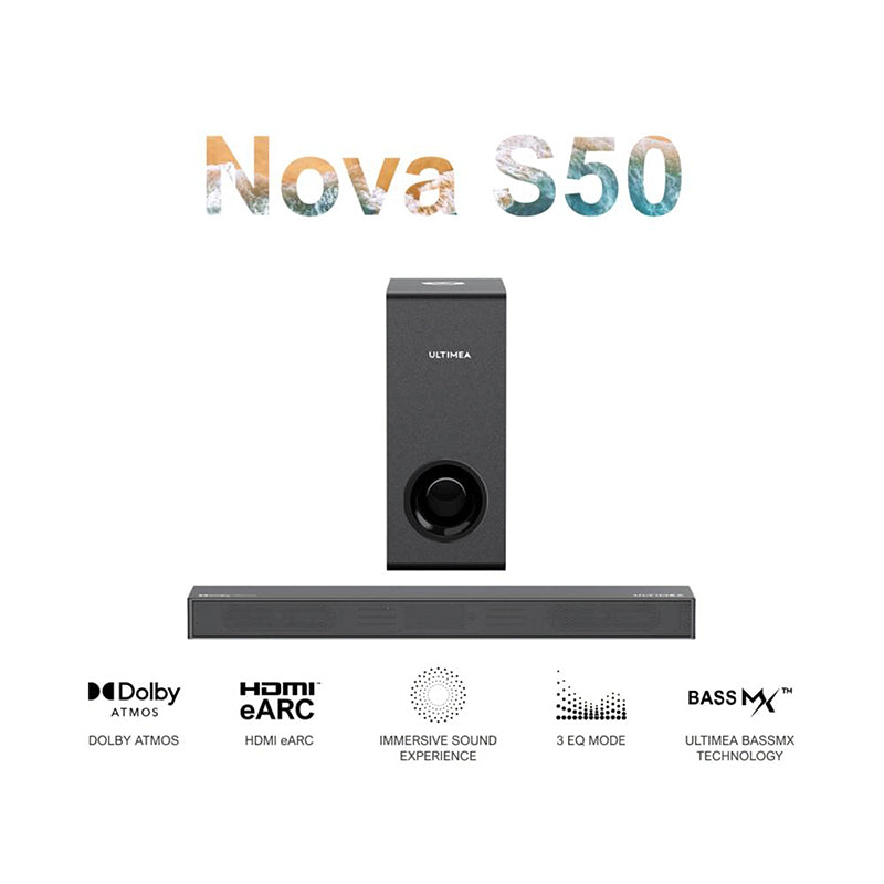 Ultimea Nova S50 Soundbar Dolby Atmos 2.1 Channel US Version