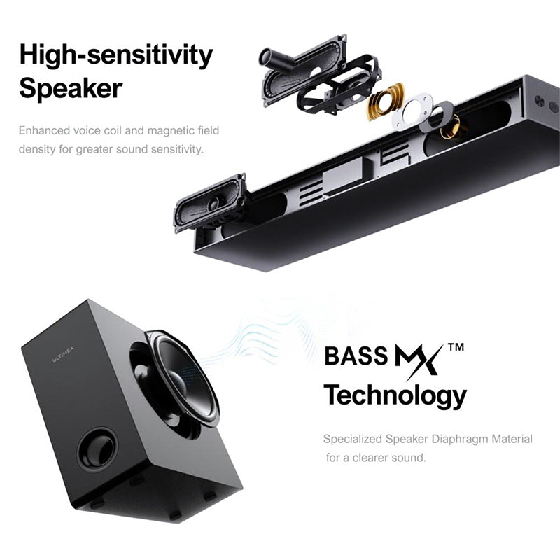 Ultimea Nova S50 Soundbar Dolby Atmos 2.1 Channel US Version