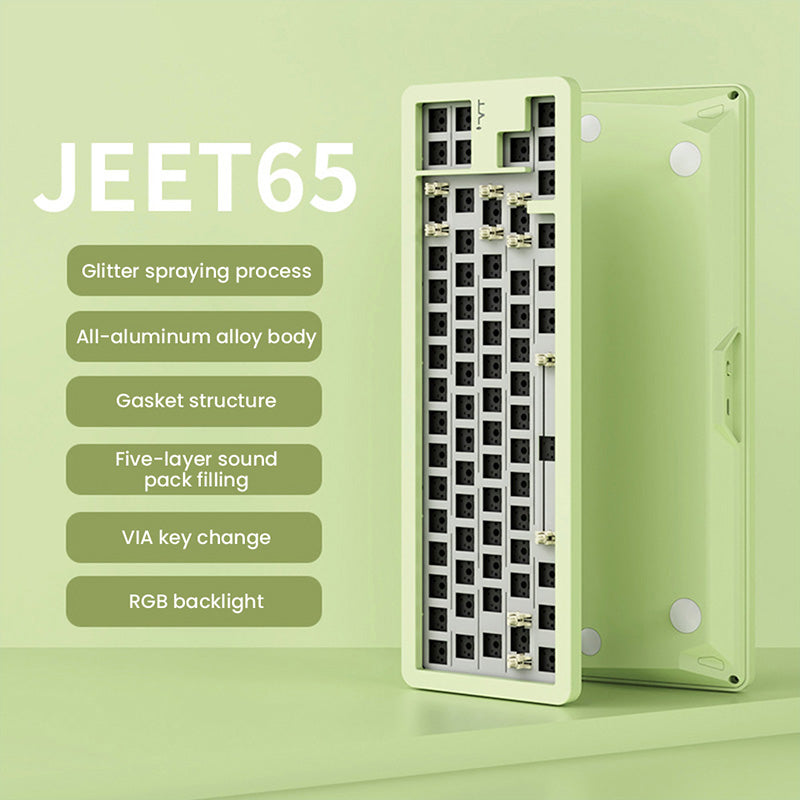 VTER Jeet65 Tri-mode Aluminum Mechanical Keyboard DIY Kit- WhatGeek