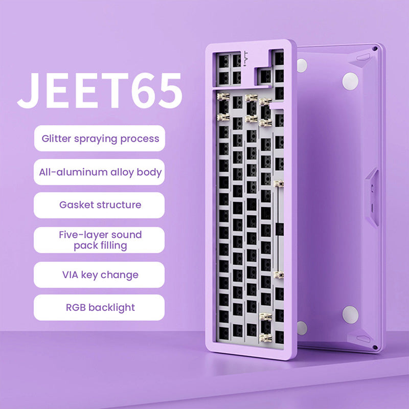 VTER Jeet65 Tri-mode Aluminum Mechanical Keyboard DIY Kit- WhatGeek