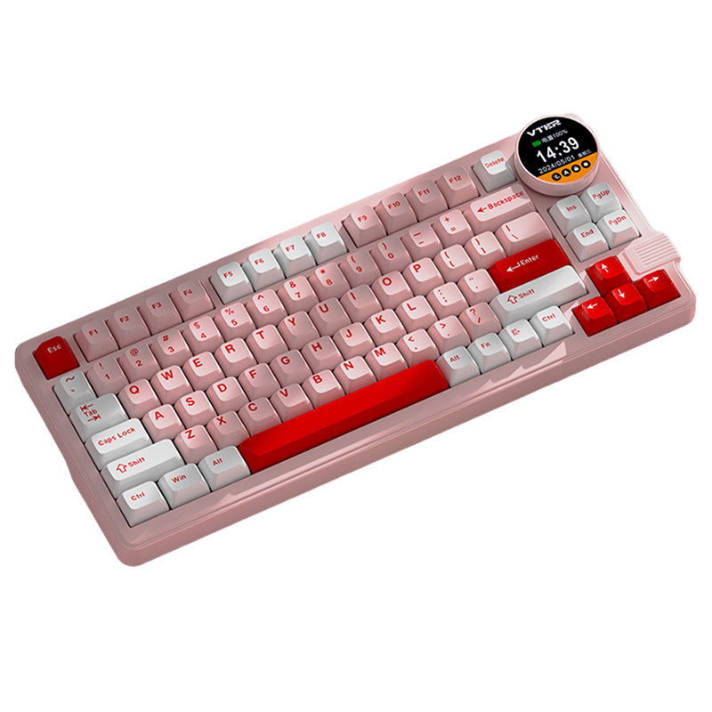【メカニカルキーボード】Feker Vter K75 特大ノブキーボード FEKER VTER K75 RGB with Screen Mechanical Keyboard