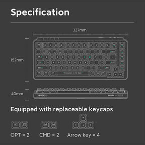 Xiaomi x MIIIW BlackIO 83 QMK VIA Wireless Mechanical Keyboard