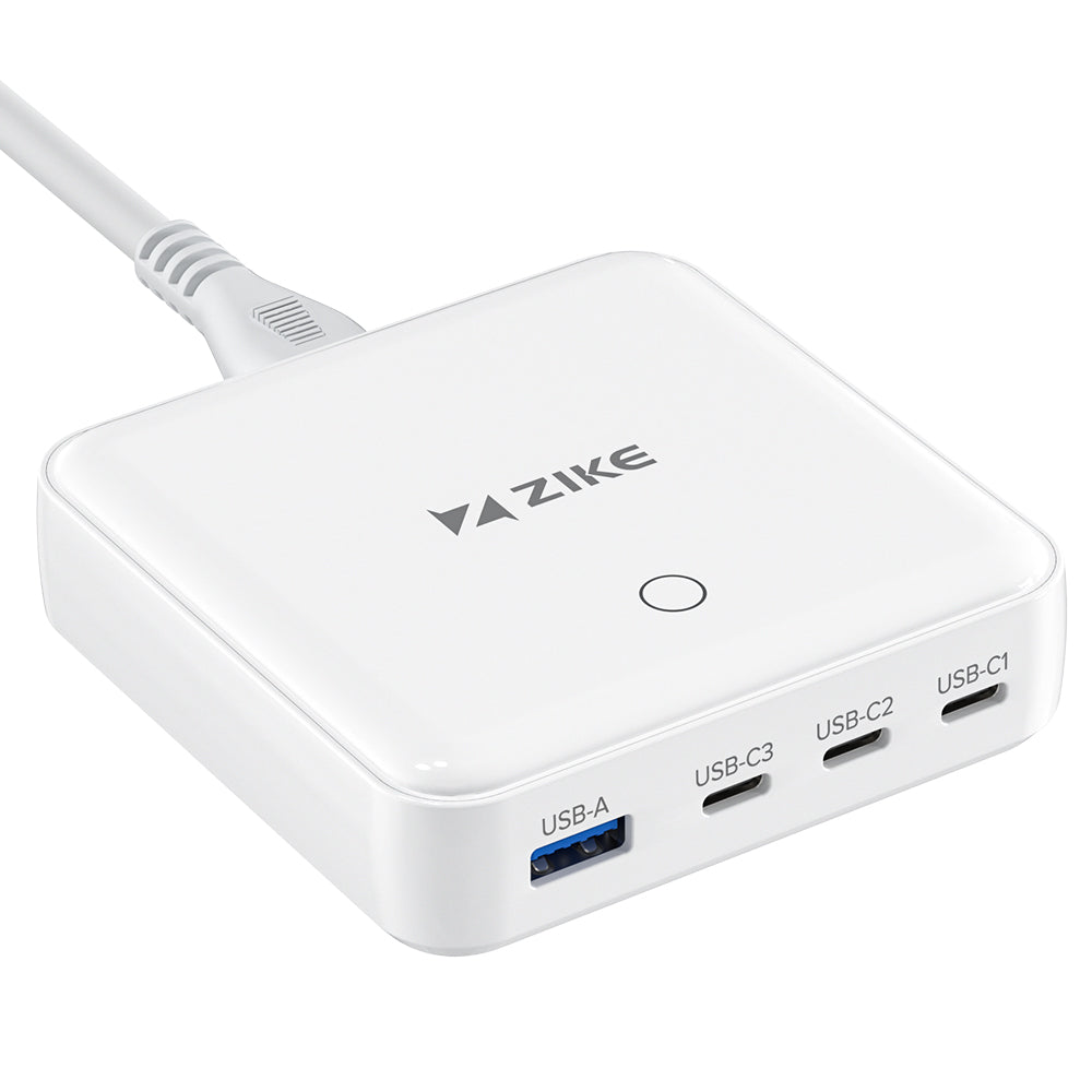 ZIKE Z1810 EU 100W USB-C Desktop Charging Station 4-Port Fast Charge