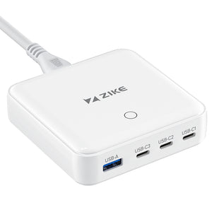 ZIKE Z1810 EU 100W USB-C Desktop Charging Station 4-Port Fast Charge