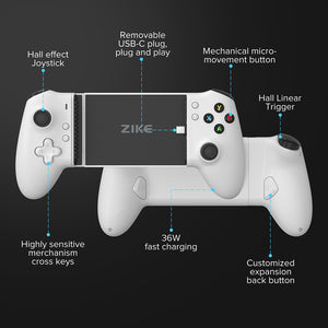 ZIKE Z331 Mobile Gaming Controller Hall Effect Joysticks
