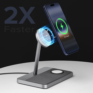 ZIKE Z557C 3-in-1 15W Magnetic Wireless Charging Stand