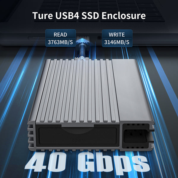 ZIKE Z666 USB4 40Gbps NVMe M.2 SSD Enclosure