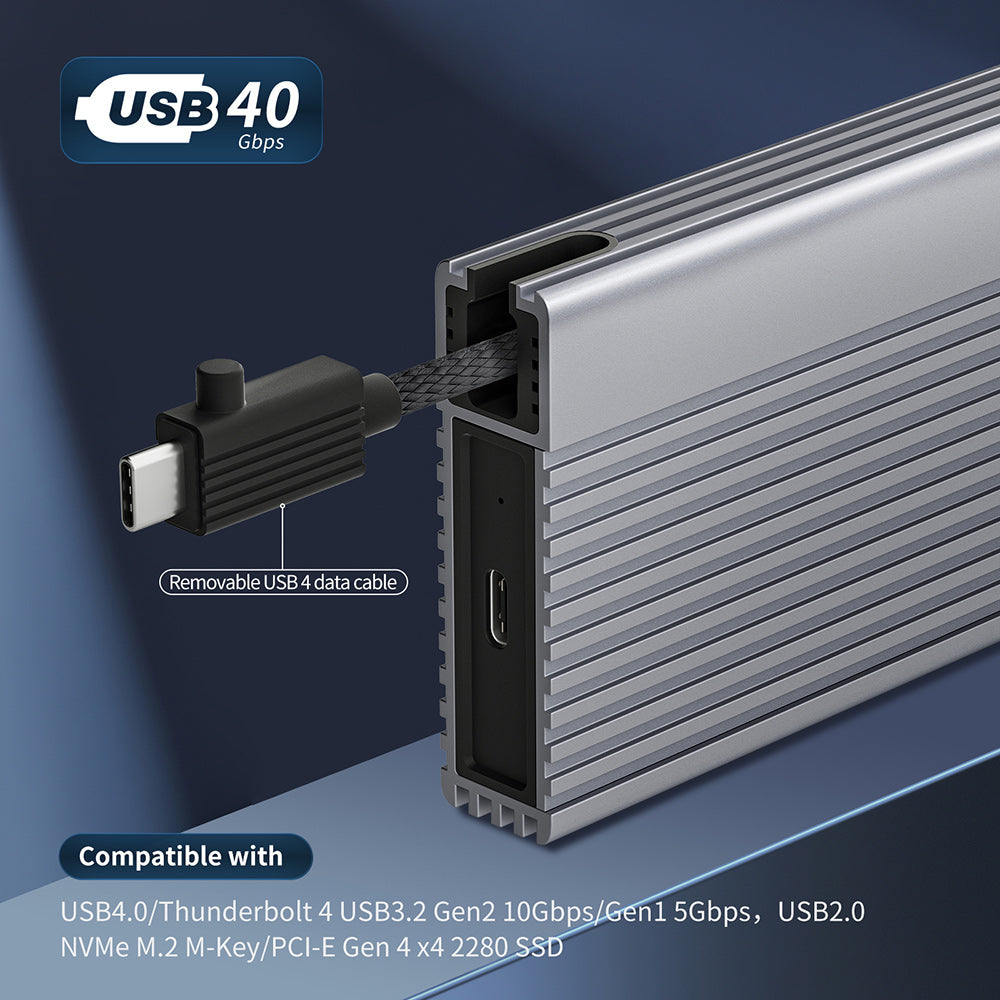 ZIKE Z666 USB4 40Gbps NVMe M.2 SSD Enclosure - WhatGeek