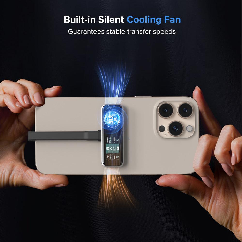 ZIKE Z791C USB-C Magnetic External SSD for iPhone 16/15 High-Speed Recording