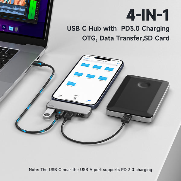 ZIKE Z806 USB-C Extender for iPhone 16/15 Media Hub