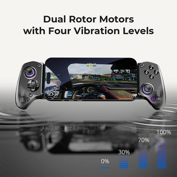 abxylute S8 Wireless Mobile Game Controller Hall Effect Joysticks for iPhone Android