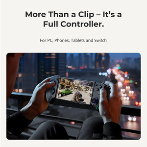 abxylute S8 Wireless Mobile Game Controller Hall Effect Joysticks for iPhone Android