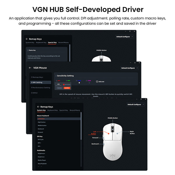 ACGAM VGN Dragonfly F1 Pro Max Wireless Gaming Mouse