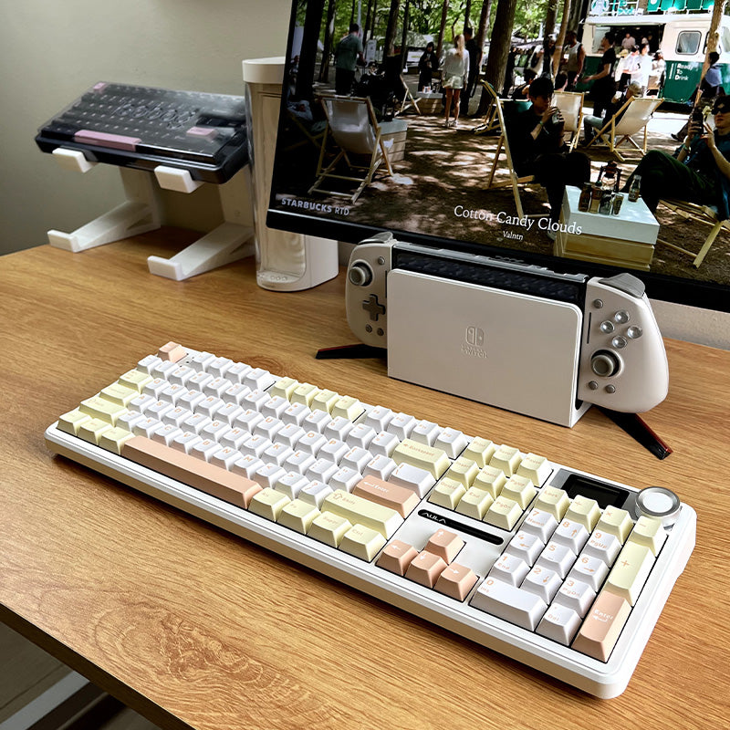 Aula Display AULA F108 Pro Tri-mode LCD Display Mechanical Keyboard - WhatGeek