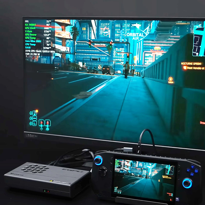 AOOSTAR XG76XT eGPU Dock with AMD Radeon RX 7600XT GPU
