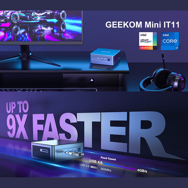 GEEKOM IT11 Mini PC 11th Gen Intel Core i7