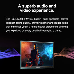 GEEKOM PM16 Portable 16 Inch Monitor